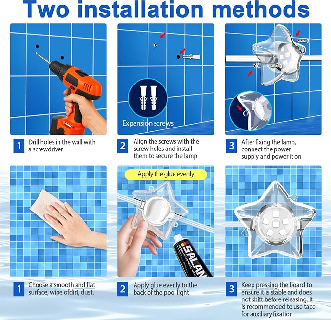 RGBIC Pool Lights 50FT – Plug-in Submersible LED Lights for Inground & Above Ground Pools, 16M Colors, Music Sync, App & Remote Control, IP68 Waterproof for Pool Party – Brighter Than Solar