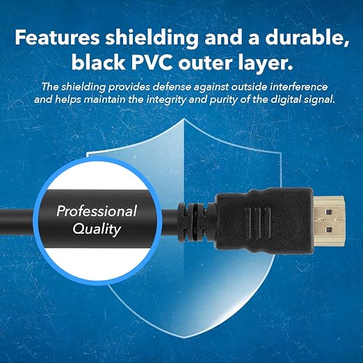OREI 6FT HDMI Cable 2-Pack – High-Speed HDMI to HDMI Cable for 4K, 3D, Ethernet, ARC, and 1080p – Compatible with Roku, Blu-ray, Xbox, PS3