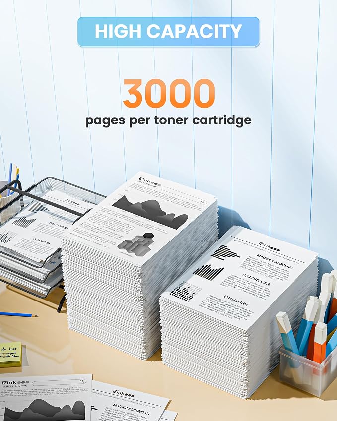 E-Z Ink 58A Toner Cartridge CF258A Compatible Replacement for HP 58A Toner Cartridge Black 58X CF258X to Use with LaserJet Pro Mep M428fdw M428dw M428fdn M404n M404dn M404dw M404 (2 Black, with Chip)