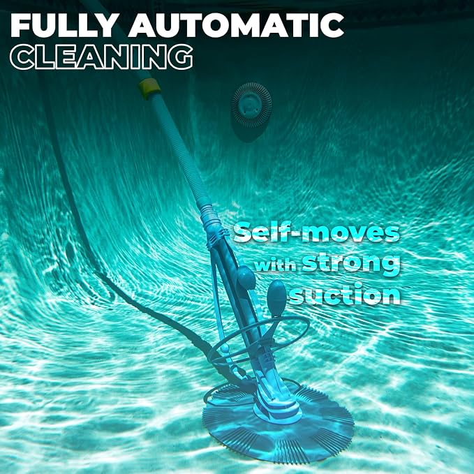 XtremepowerUS Pool Vacuum Cleaner for Above Ground & In-Ground Swimming Pools, Cleaning System, Heavy-Duty Pool Maintenance Equipment (Suction Vacuum)