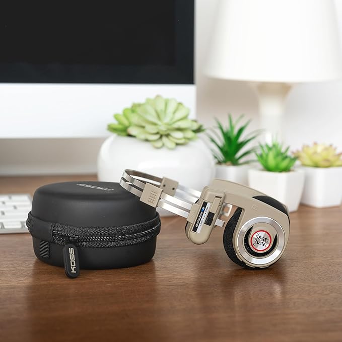 Koss Porta Pro Wireless 2.0 Bluetooth Retro Style, On-Ear Headphones, 20+ Hour Battery, USB-C Charging, Microphone, Analog Audio Pass Through, Rhythm Beige