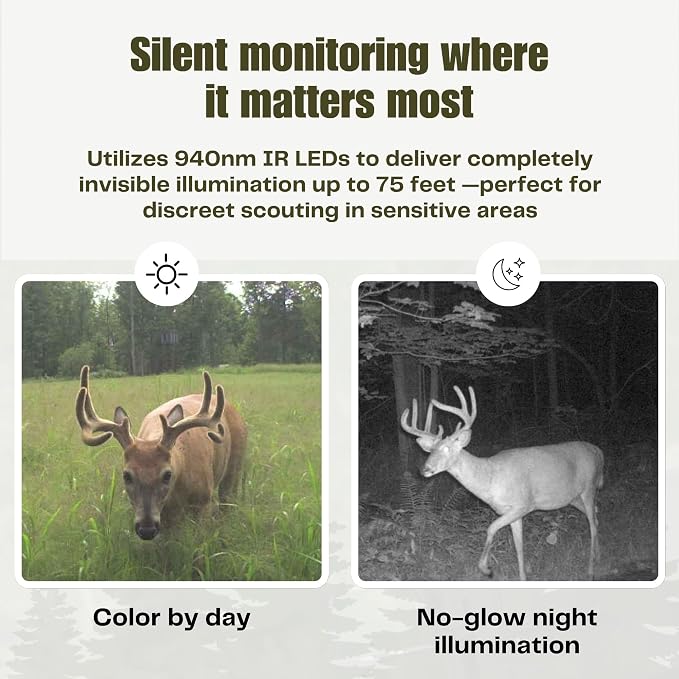 Cuddeback CuddeLink Black Flash (4-Pack) LL-3A (L Series) Cellular Trail Camera, with no-Glow Illumination, Fast ¼ Sec Trigger, 940nm IR LED, for Hunting, Backyard Wildlife & Outdoor Game Monitoring