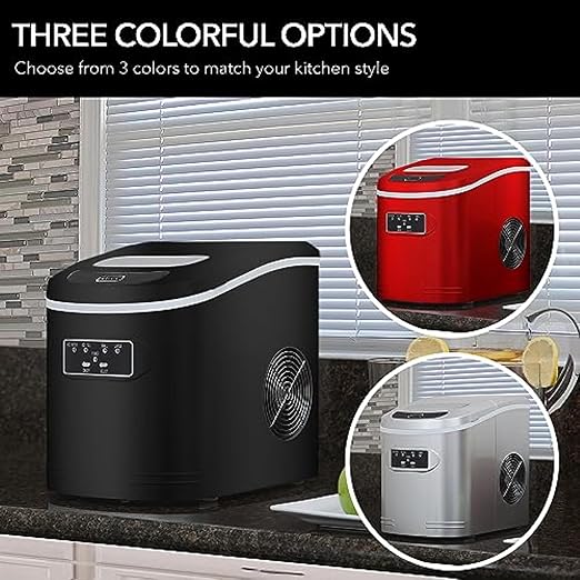 Whynter IMC-270MB Compact Portable Ice Maker, 27 lb. Capacity, Metallic Black