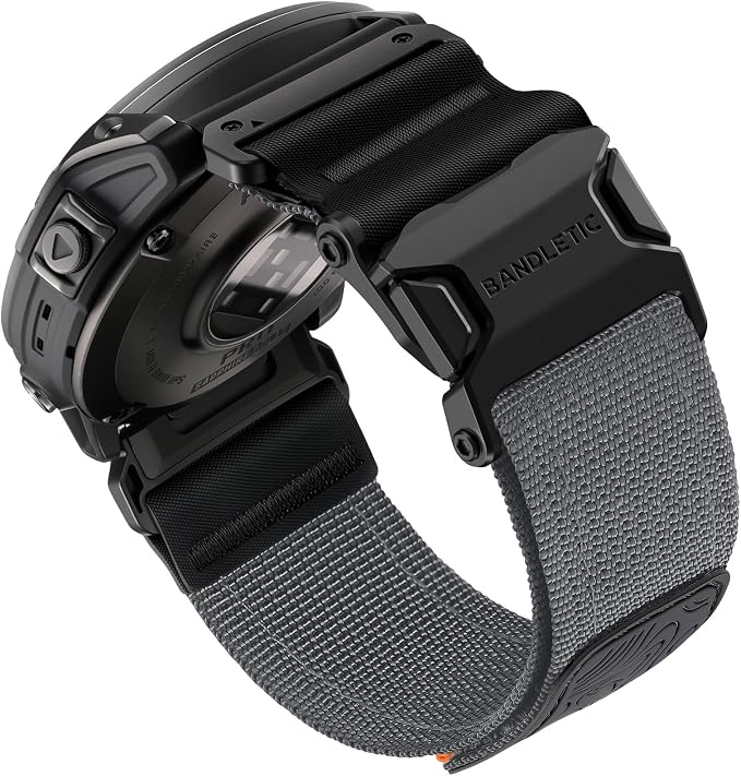 Bandletic Magnetic Bands Compatible with Garmin Forerunner 965 Watch Band, 22mm Quick Fit Strap for Fenix E/8 47mm/7/6/5/Forerunner 970/955/Epix 2/Approach S70 47mm/Tactix & Quatix 8-47mm/Descent G2