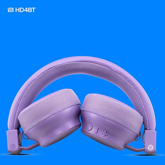 PreSonus Eris HD4BT — Over-Ear Closed-Back Wireless Headphones, Bluetooth, ANC Noise Cancelling, Up to 60 Hours Battery Life, Studio Headphones for Mixing, Monitoring, Recording, Mystic Purple