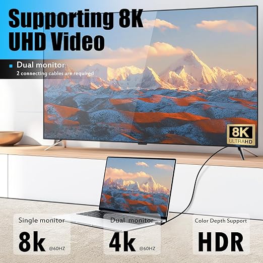 1ft 40Gbps USB 4.0 Type C Cable, 240W 5A PD Straight USB C Male to Straight USB C Male Cord for Smartphones, Laptops, Thunderbolt 3, Support 8K@60Hz