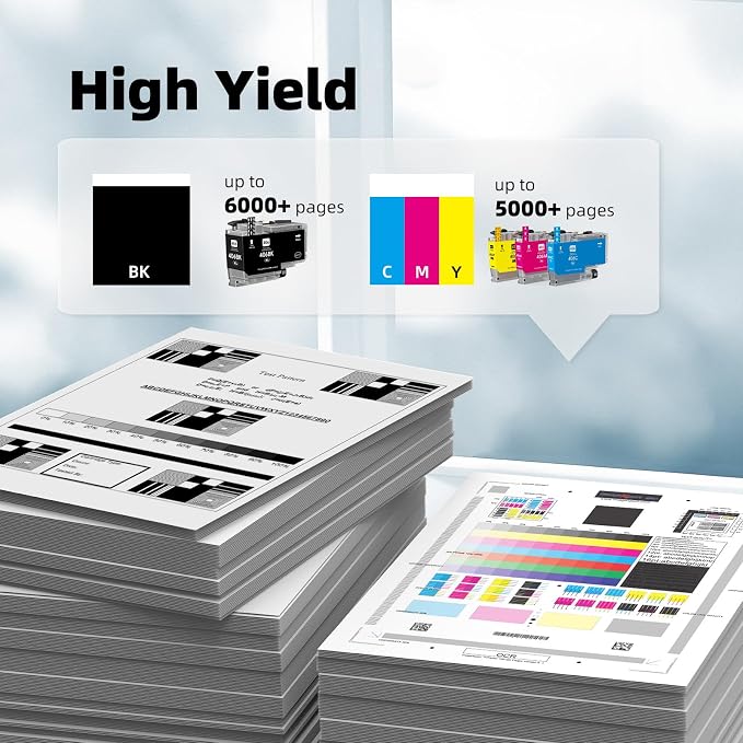 LC406XL LC406 Ink Cartridges Compatible for Brother LC 406XL LC 406 XL LC 406 Ink for MFC-J4335DW MFC-J5855DW MFC-J6555DW MFC-J4535DW MFC-J6955DW MFC-J4345DW MFC-J5955DW Printer (5 Pack, 2 BK/C/M/Y)