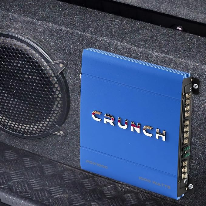 Crunch PDX-1000.4 PowerDriveX 1000 Watt 4 Channel Exclusive Blue A/B Car Stereo Amplifier