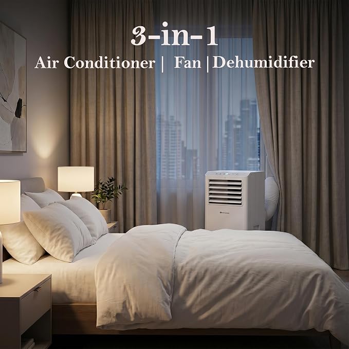 Portable Air Conditioner Unit, 9000 BTU, (6K SACC), White (PAG-S06KCO630C)