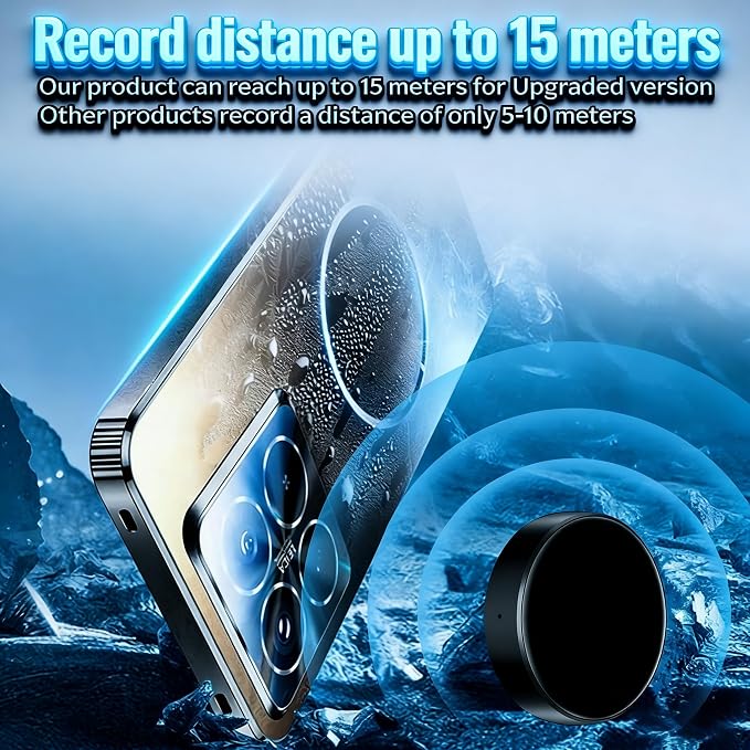 136G【9800 Hours】 AI Voice Recorder, Voice Activated Recorder Device 2026 New Upgrade with AI-Intelligent Triple Noise Reduction Recording Devices for Meetings, Work, Lectures