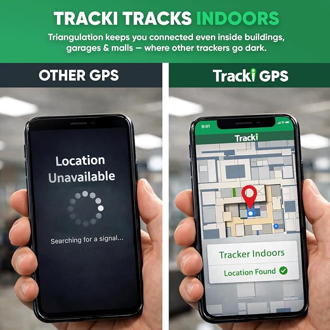 Tracki Mini GPS Tracker, Subscription Required, Cancel Anytime – Universal Compact 4G LTE Tracker for Vehicles