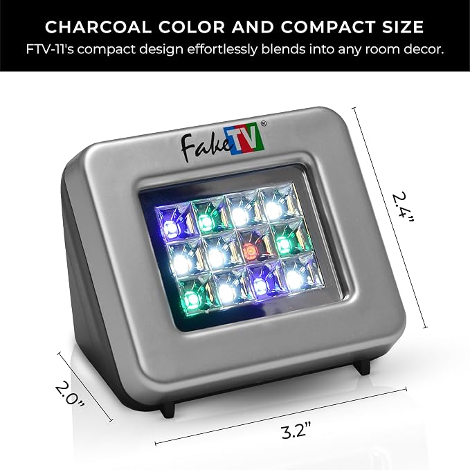 FTV-11 Extra Bright TV Simulator – TV Security Light, Burglar Deterrent