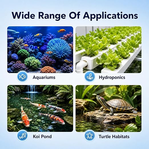 7-in-1 Water Quality Monitor, Dual Mode Local Display & WiFi Smart Monitoring, pH ORP TDS EC Salinity S.G. Temp Meter for Aquariums, Reef Tanks, Hydroponics & Ponds