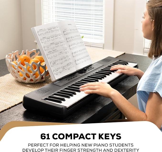 Alesis Melody 61 MK4 Keyboard Piano for Beginners with 61 Keys Speakers, Tablet/Sheet Music Stand, 300 Sounds and Music Lessons