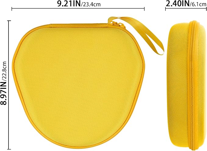 co2CREA Hard Case with Sleep Mode Replacement for Apple AirPods Max 2 / AirPods Max Wireless Over-Ear Headphones (Yellow Case)