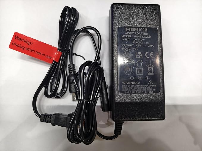 42V Power Adapter Charger Compatible with Phantomgogo A8 A9 Smart Electric Scooter Power Supply PSU Mains