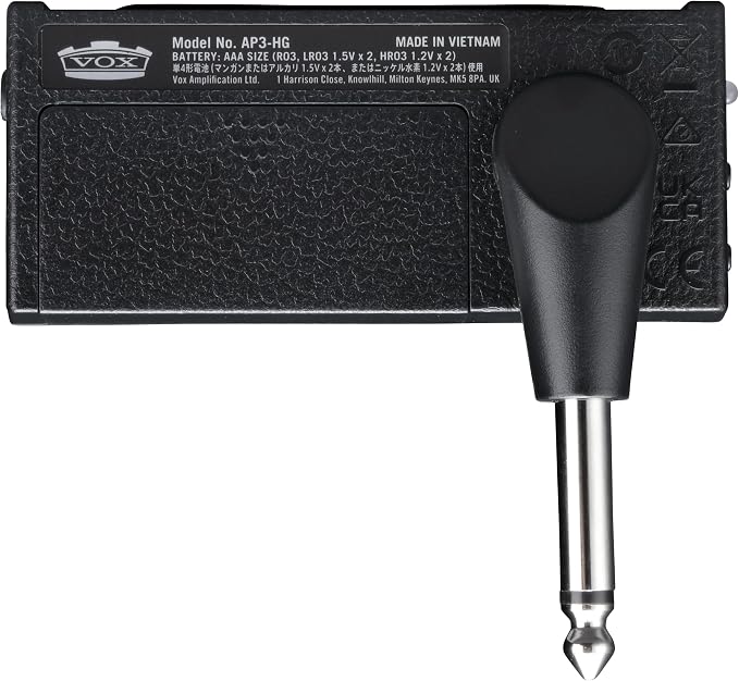 Vox amPlug 3 High Gain Headphone Guitar Amplifier w/ 2 Channels, Stereo Effects, Built-in Rhythms, and Aux in Jack