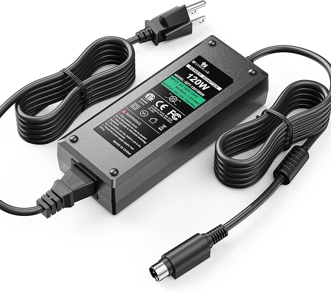 12V 10A Power Supply for Synology NAS DiskStation DS423+ DS925+ DS1525+ DS425+ DS725+ DS923+ DS1522+ DS723+ DS920+ DS1520+ DS916+ DS918+, 8Ft Power Adapter for 2-Bay 4-Bay 5-Bay DiskStation