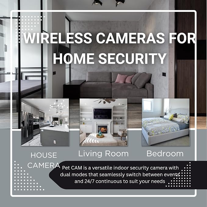 4K Wireless Cameras Mini Small Security Wall Outlet Camera WiFi Indoor Camera for Home Security【Upgraded】 (CAM) Not Supporting 5G
