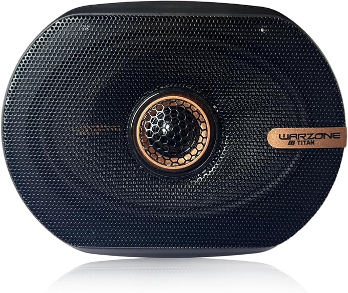 Warzone 2X WZ68PTi 6x8-Inch Super Coaxial Speaker Pair, 4 Ohm, 480W Max, 160W RMS, 92dB Sensitivity, Ferrite Woofer & PEI Dome Tweeter for Pro Car Audio