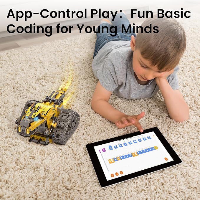 Bundle - 2 Items: Sillbird 12-in-1 Solar Robot Toys & Robot Building Kit with Remote Control for Boys Ages 8-14, Christmas STEM Robotics Technic Toy, Coding Science Educational Gift