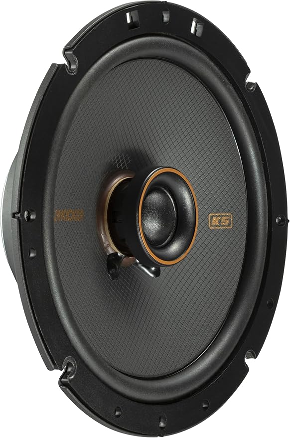 KICKER 51KSC6704 KS-Series 6.75" Coaxial Speakers with .75" tweeters, 4-Ohm, Pair