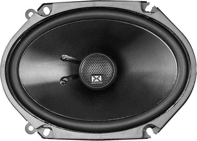 NVX® NSP68 6x8 Car Speakers, 540W Max, 180W RMS, 2-Way Coaxial w/Silk Dome Tweeters & Built-in X-Overs, Easy to Install in Cars/Trucks/Doors (Pair)