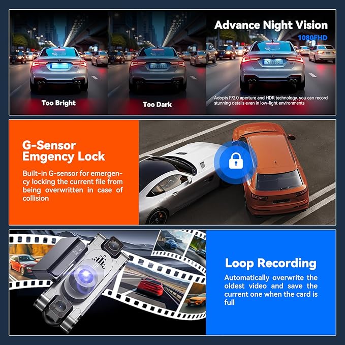 4K DashCam for Cars,4 Channel Car Dash Cam Front and Rear Inside with Voice Control,5G WiFi GPS, Night Vision, G Sensor, WDR, 24/7 Parking Mode Loop Recording ，Dash Camera with Free 128G Card Gray
