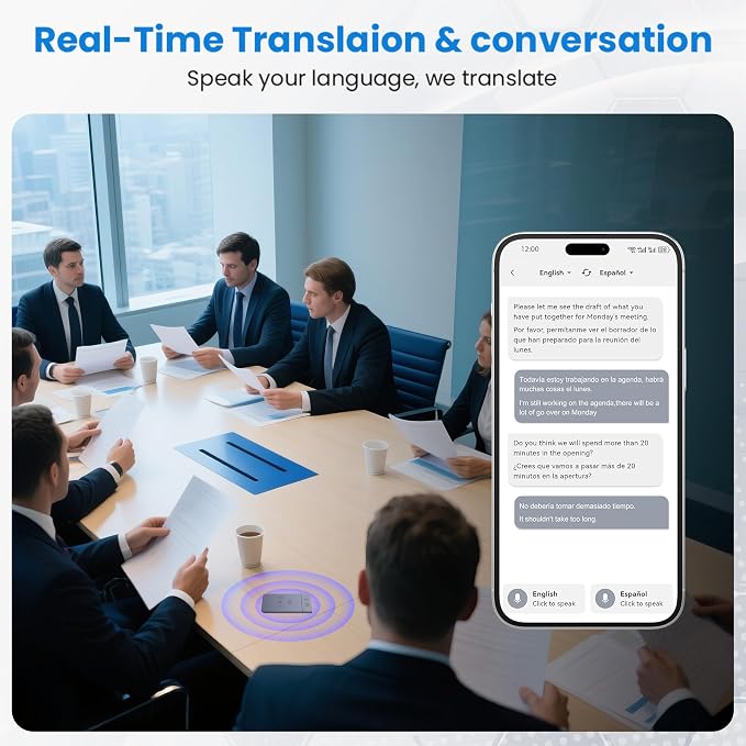 AI Voice Recorder, 64GB Audio Note Recorder with Transcribe&Summarize Free 1200 min of Transcription, App Control, Supports 112 Languages, Magnetic Case for Lectures Meetings Calls