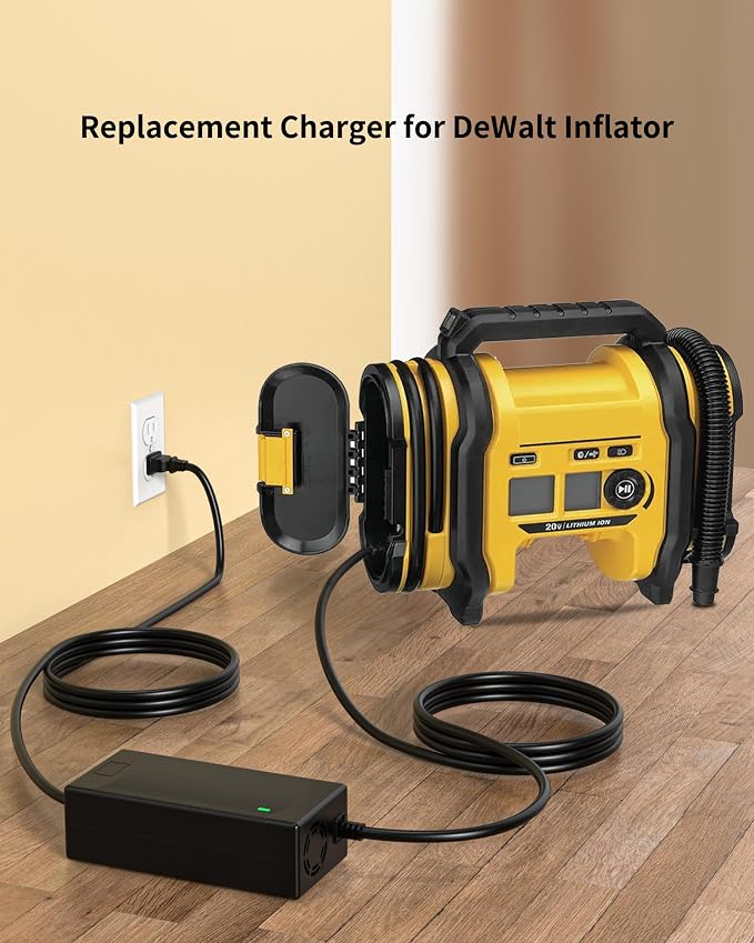 Replacement for N557514 Compatible with Dewalt DCC020IB 20V Tire Inflator | 13.8V Power Adapter Supply for Dewalt 20V Max Tire Inflator Air Compressor