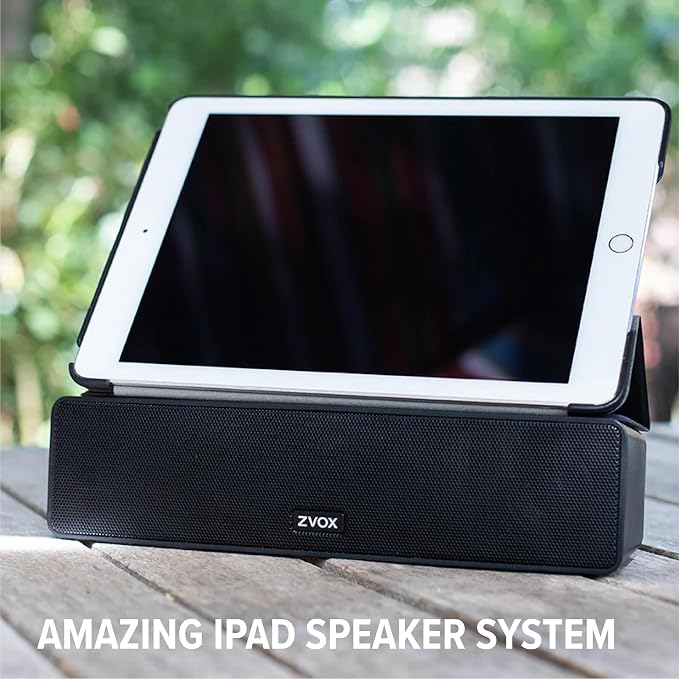 ZVOX AccuVoice AV100 Compact TV Soundbar Speaker with 6 Levels of Voice Boost, Black