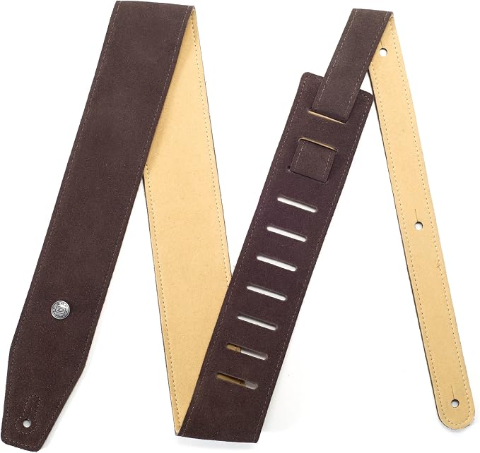 Dunlop BMF Suede Strap Mahogany