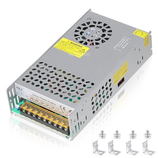 New Version DC 12V 50A 600W Power Supply 110V AC to 12V DC Converter Power Supply Adapter 50A 600W Switch Transformer for Motor Pump CCTV Security Camera Car Stereo 3D Printer