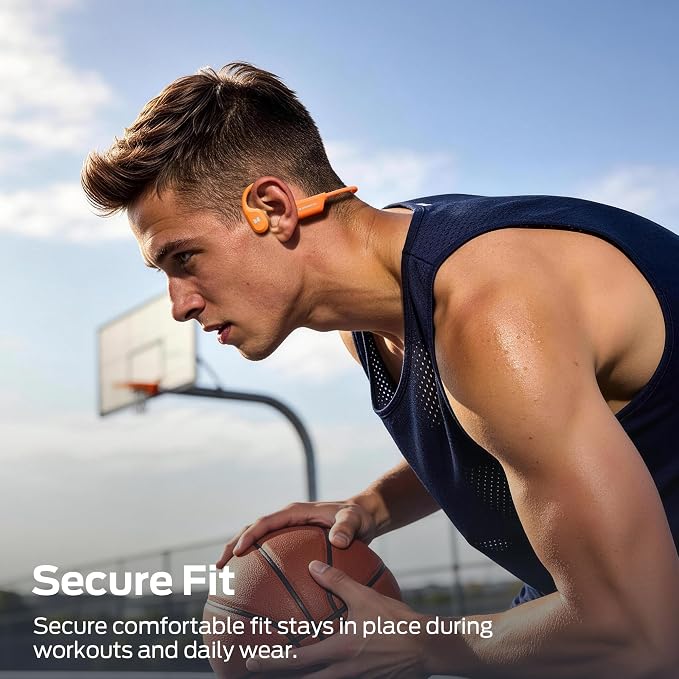 Monster Open Ear BC300 Sport Headphones, Wireless Bone Conduction Headphones Bluetooth 6.0, IPX8 Waterproof, 32GB Built-in Memory, 10-Hour Battery Life for Running, Cycling, Outdoor Sports