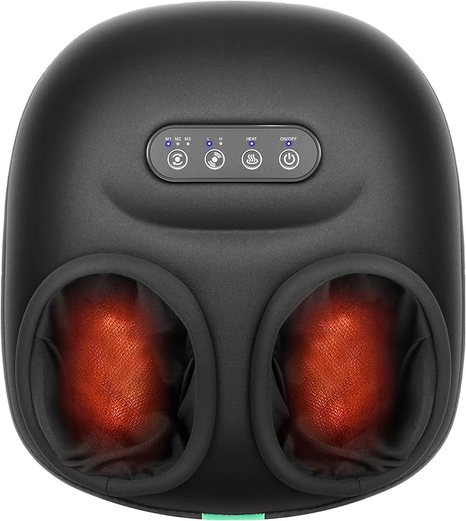 Medcursor Foot Massager Machine with Enhanced Heat, 2026 Upgraded, Deep Kneading & Rolling, Shiatsu Foot Massager for Pain Relief, Tired Feet & Plantar Fasciitis, Gifts for Women & Men, Fits Up to 13"