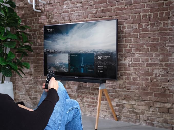 One For All Streamer Remote (New, in Retail Packaging) – Controls up to 3 Devices - (IR) - Control Your Streamer Box, TV and Sound bar – Learning Feature - Backlit Keys - Black – URC7935