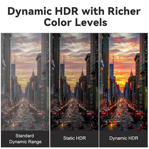 8K HDMI 2.1 Cable 66ft, Long Fiber Optic HDMI Cable, Ultra High Speed Thin HDMI Cord, 48Gbps, 8K@60Hz 4K@120Hz, Dynamic HDR, Dolby, HDCP 2.2&2.3, 3D, for HDTV Monitor Game Laptop Home Theatre