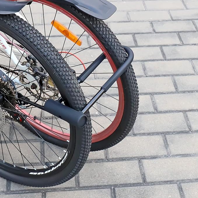 Bike U Lock Heavy Duty Bike Lock Bicycle U Lock, 16mm Shackle and 4ft/6ft Length Security Cable with Sturdy Mounting Bracket for Bicycle, Motorcycle and More