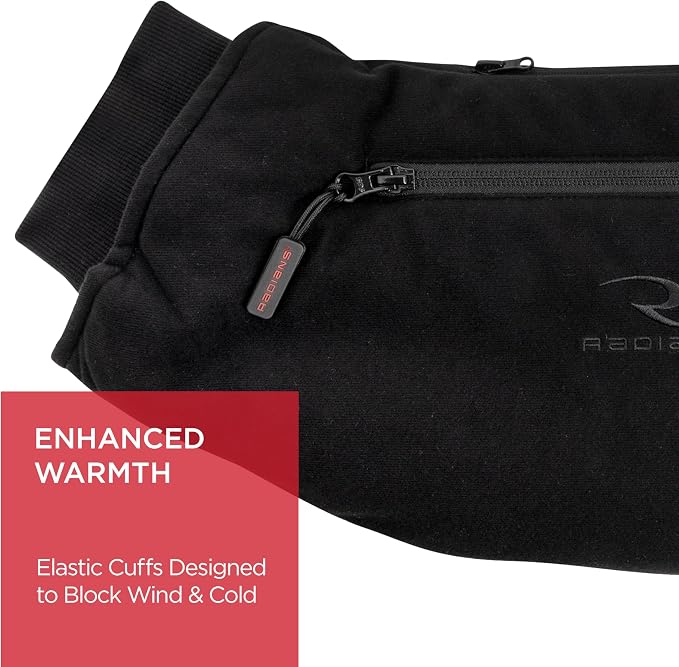 Radians RHG-A900 Wind Resistant Cold Weather Heated Hand Warmer Kit with Battery - Black