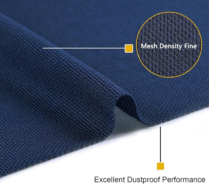 96" x 54" Speaker Grill Cloth, Stereo Grill Mesh Fabric Dustproof Replacement for Custom Cabinets Speaker Cloth Restoration Home Audio Decor Subwoofer Covers Blue