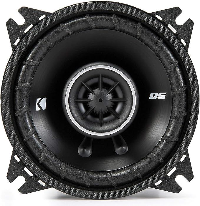 KICKER DSC40 4-Inch (100mm) Coaxial Speakers, 4-Ohm (Pair)
