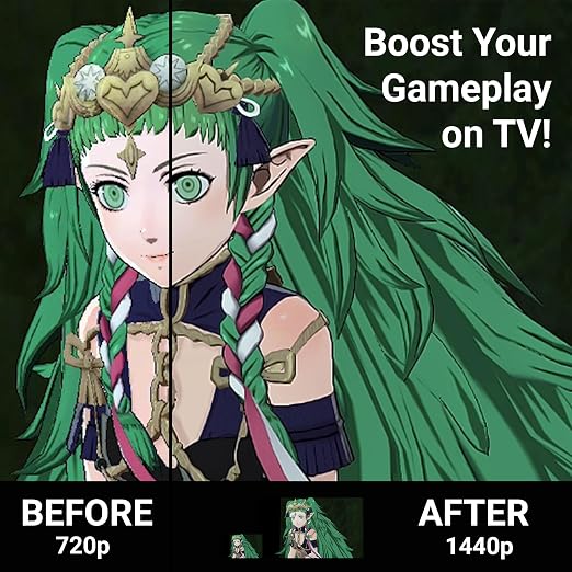 Marseille mClassic Switch Edition - Restore your TVs Game Mode Image Quality, Lag Free, for Nintendo Switch and other Widescreen Gaming Consoles - Supports 1440p/60hz