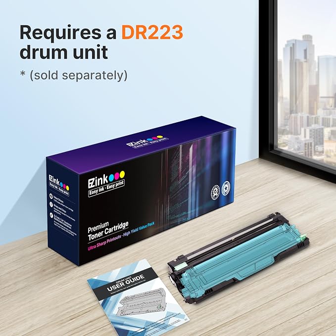 E-Z Ink TN227 Compatible Toner Cartridge Replacement for TN-227BK/C/M/Y High Yield Brother TN227 TN 227 TN-223BK/C/M/Y for HL-L3270CDW HL-L3290CDW MFC-L3770CDW MFC-L3750CDW HL-L3210CW (5 Pack)