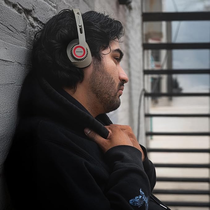 Koss KPH30 Wireless Bluetooth Retro Style On-Ear Headphones, 20+ Hour Battery Life, USB-C Charging, Microphone, Rhythm Beige