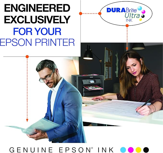 Epson DURABrite Ultra Ink Black Workforce Pro | T822120-S | Standard Capacity | Pack of 2 | Cartridge