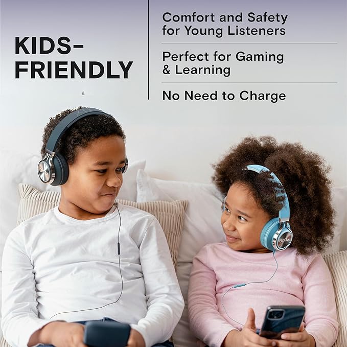ARTIX USB C Headphones Wired for Kids & Adults with Mic & Volume Control, Type C Wired Headphones for iPhone 17, 16, 15, Samsung, Android - USBC Teens Corded Head Phones for Laptop, Computer, Tablet