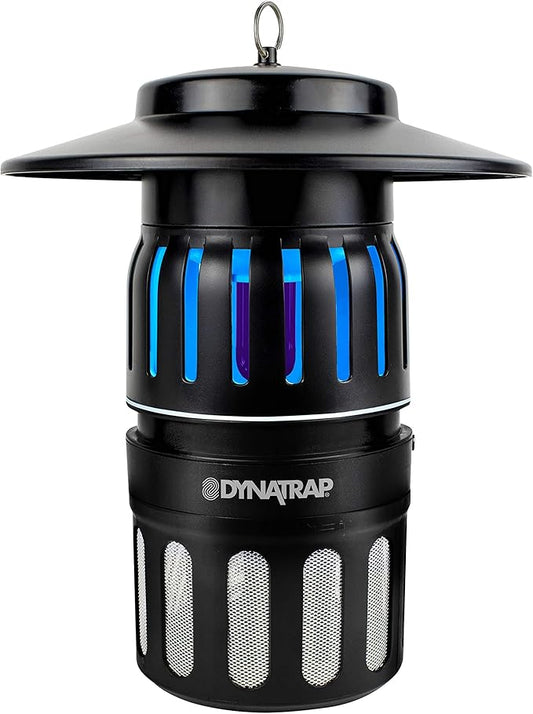 DynaTrap DT1050SR 1/2 Acre Mosquito & Flying Insect Trap – Kills Mosquitoes, Flies, Wasps, Gnats, & Other Flying Insects - Bug Zapper Alternative - Black