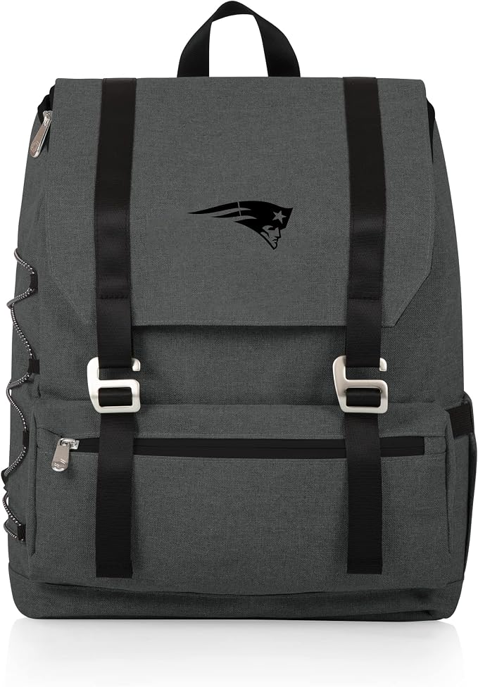 NFL New England Patriots OTG Traverse Soft Cooler - Hiking Backpack, Heathered Gray