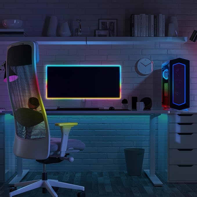 Feit Electric Smart LED Strip Light, 100 Ft, Color-Changing RGB + Tunable White, 2.4GHz Wi-Fi App & Remote Control, Alexa & Google Home Compatible, Flexible Light Strip, TAPE100/RGBW/AG