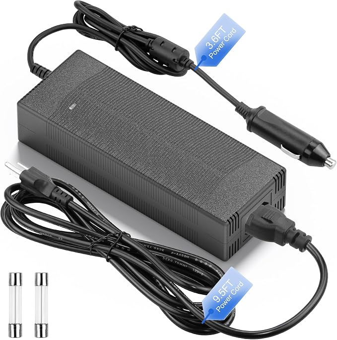 Upgraded 12V Power Supply Adapter for GMG Green Mountain Grill Jim Bowie, Daniel Boone, Davy Crockett Prime/Prime Plus Grill, P-1001 P-1266 13FT Power Cord Replacement Part for Ledge Peak Trek